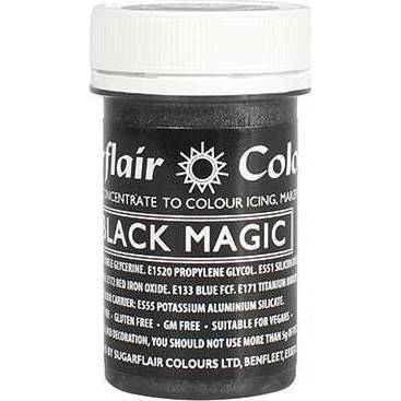 Sugarflair perleťová gélová farba (25 g) Black Magic A706 dortis - Sugarflair