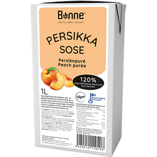 Ovocné pyré 100% Broskyňa 1l - Bonne