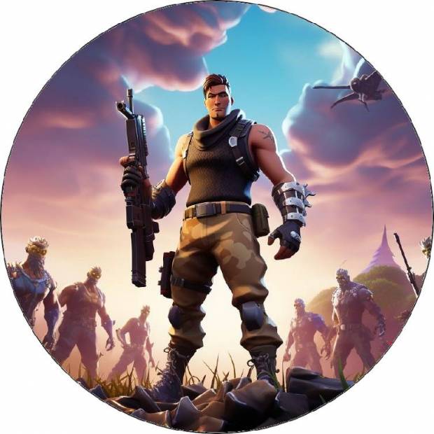 Jedlý papier Fortnite game shooter 19,5cm - Pictu Hap