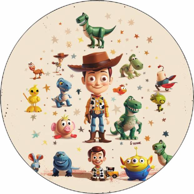 Jedlý papier Toy story Woody s hračkami-02 19,5 cm - Pictu Hap