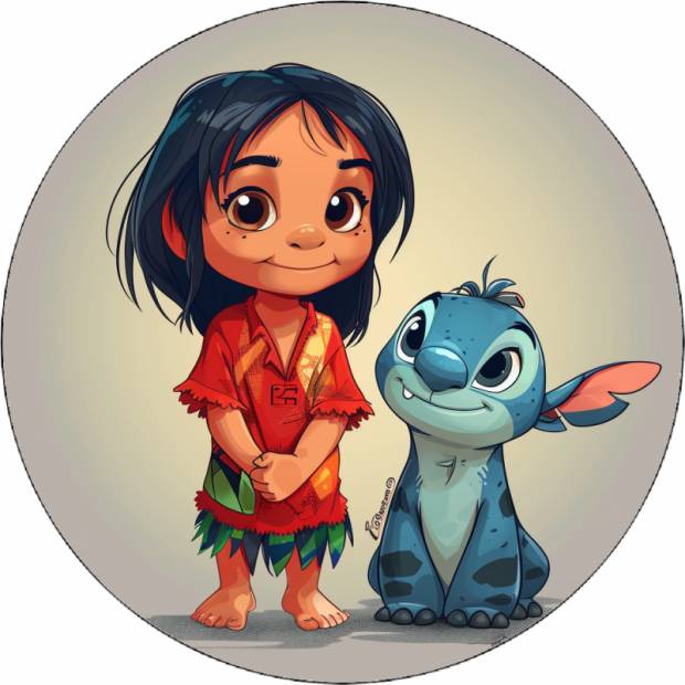 Priatelia z jedlého papiera Lilo a Stitch 19,5 cm - Pictu Hap