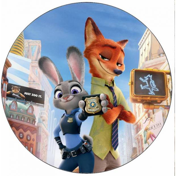 Jedlý papier Judy a Nick zo Zootropolis 19,5 cm - Pictu Hap