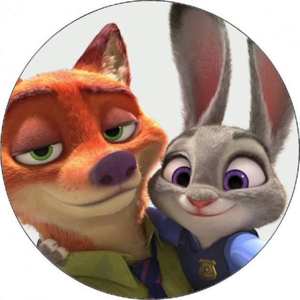 Jedlý papier Judy a Nick selfie 19,5 cm - Pictu Hap