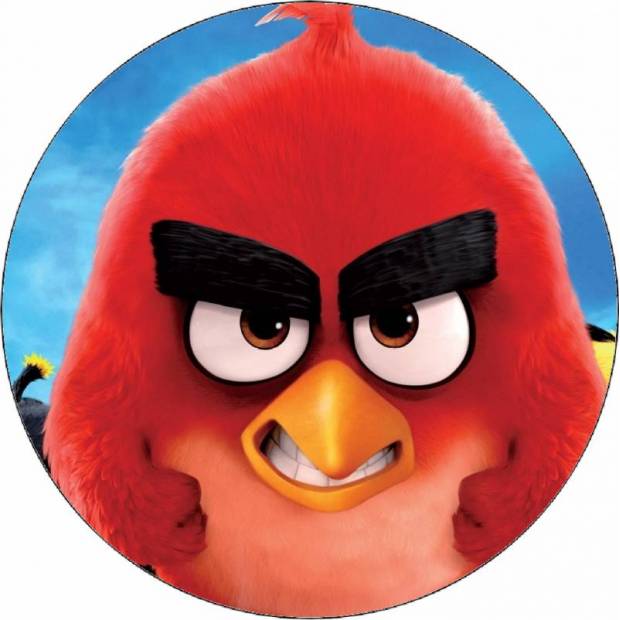 Jedlý papier Angry birds bežiaci 19,5 cm - Pictu Hap