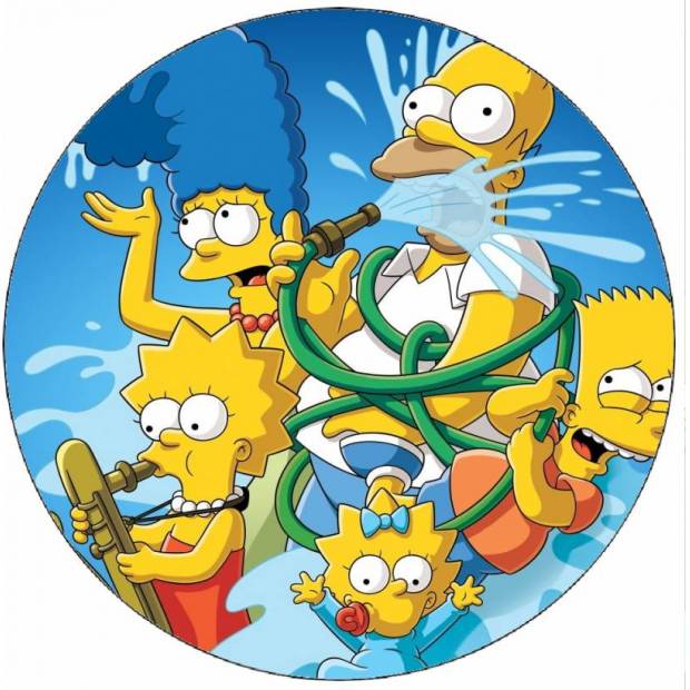 Jedlý papier Simpsonovci 19,5 cm - Pictu Hap