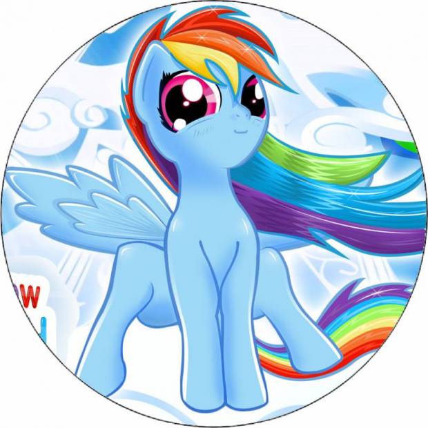 Jedlý papier My little pony Rainbow Dash 19,5 cm - Pictu Hap