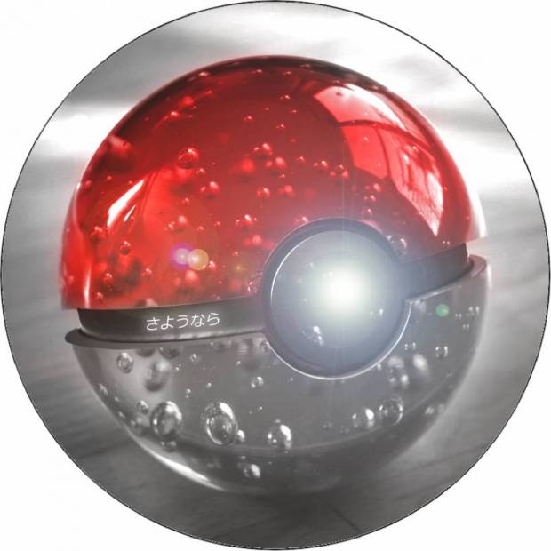 Pokémon pokeball jedlý papier 19,5 cm - Pictu Hap