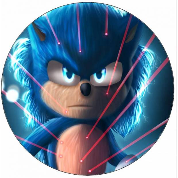 Jedlý papier Sonic a laserové lúče 19,5 cm - Pictu Hap