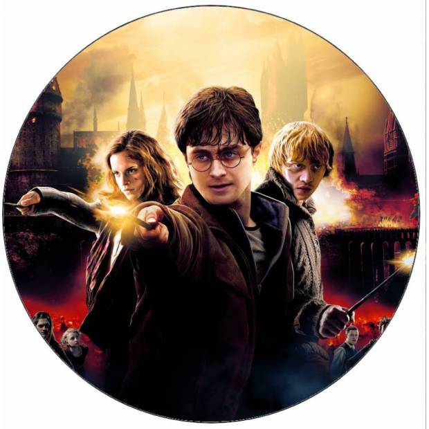 Jedlý papier Harry Potter, Hermiona a Ron 19,5 cm - Pictu Hap