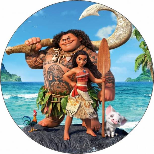 Jedlý papier Brave Vaiana a Moana 19,5 cm - Pictu Hap