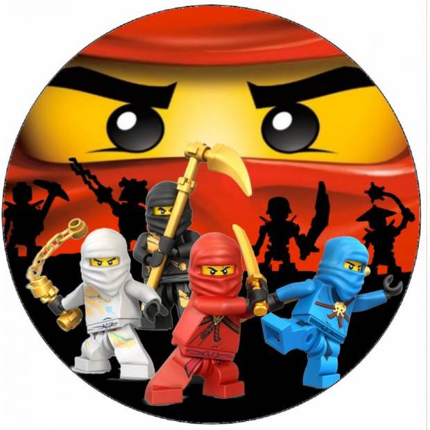 Jedlý papier Lego Ninjago bojovníci 19,5 cm - Pictu Hap