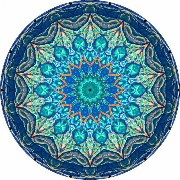 Jedlý papier modrá mandala 19,5 cm - Pictu Hap