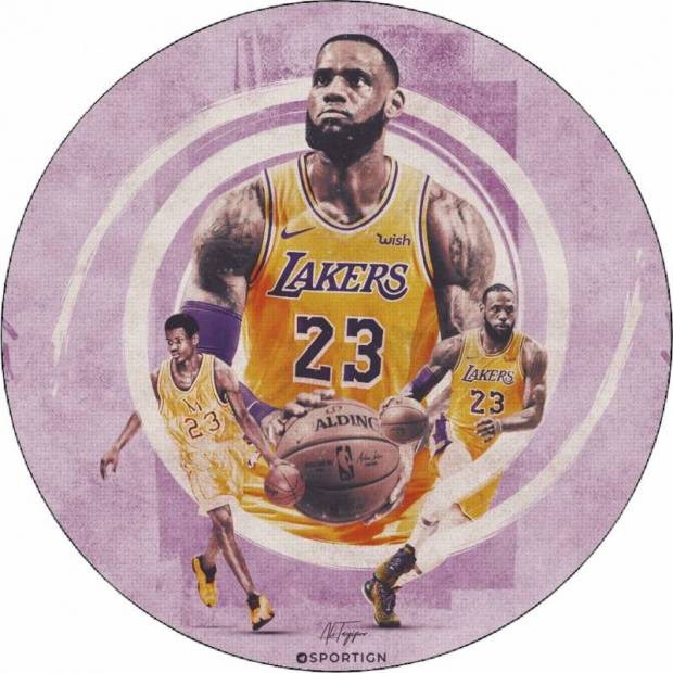 Jedlý papier LeBron James Lakers 19,5 cm - Pictu Hap