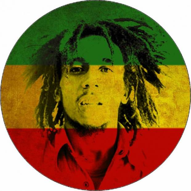 Jedlý papier Bob Marley vlajka 19,5 cm - Pictu Hap