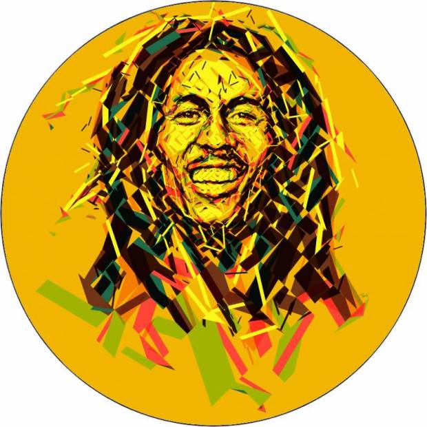 Jedlý papier Bob Marley animácia 19,5 cm - Pictu Hap