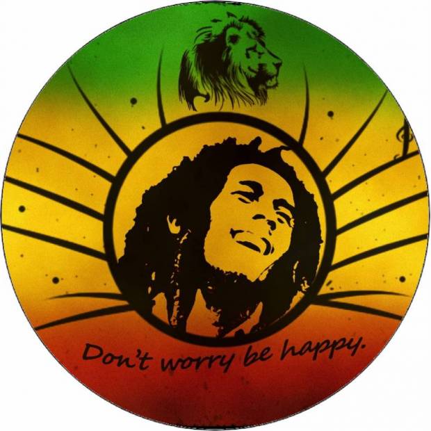 Bob Marley Be happy jedlý papier 19,5 cm - Pictu Hap