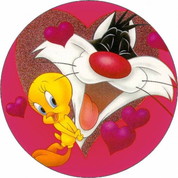 Looney Tunes Silvester a Tweety Srdcia 19,5 cm - Pictu Hap