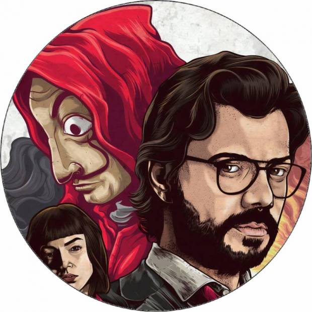 Dom z jedlého papiera - La casa del papel ilustrácie 19,5 cm - Pictu Hap