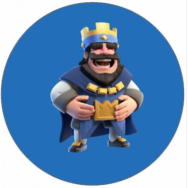 Jedlý papier Clash Royale king laughing 19,5 cm - Pictu Hap