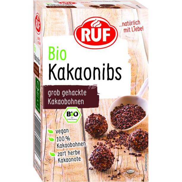 Kúsky kakaových bôbov v bio kvalite 100% - RUF