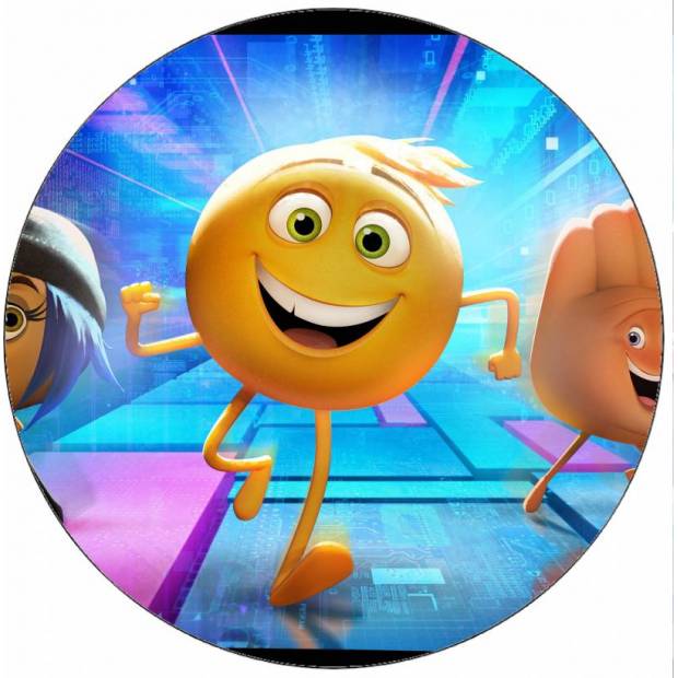 Jedlý papier Emoji vo filmových smajlíkoch 19,5 cm - Pictu Hap