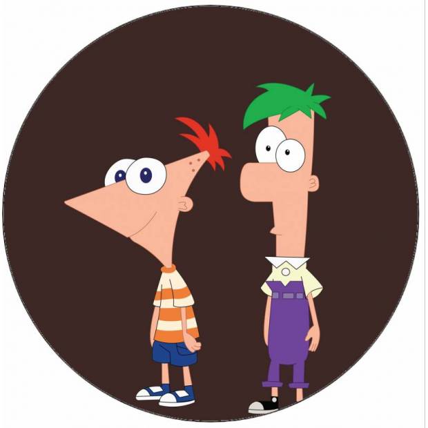 Jedlý papier Phineas a Ferb 19,5 cm - Pictu Hap