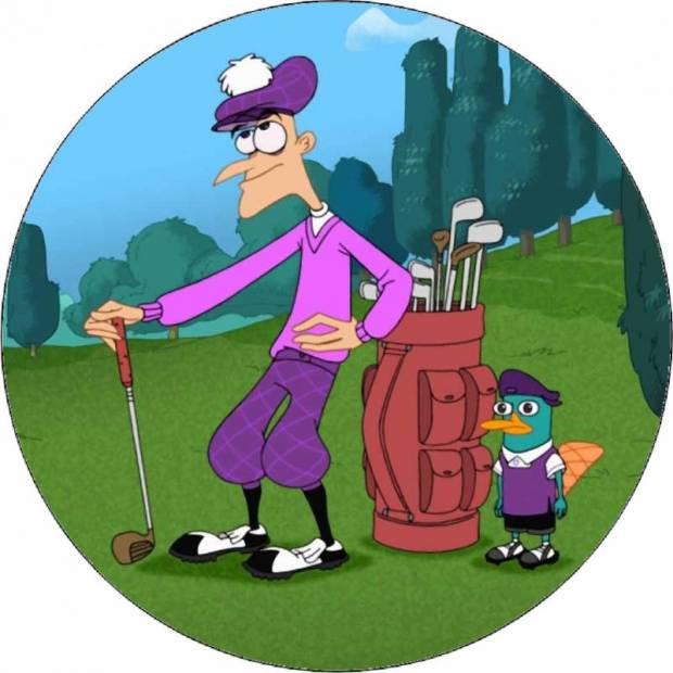 Jedlý papier Phineas a Ferb golf 19,5 cm - Pictu Hap