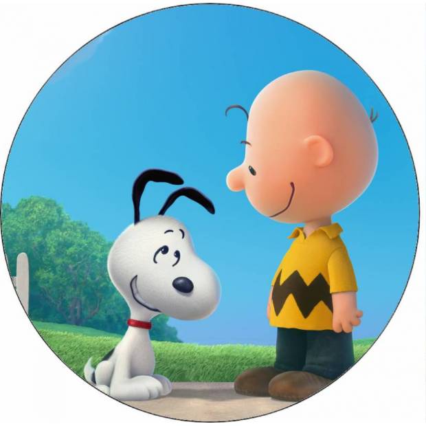 Jedlý papier Snoopy a Charlie 19,5 cm - Pictu Hap