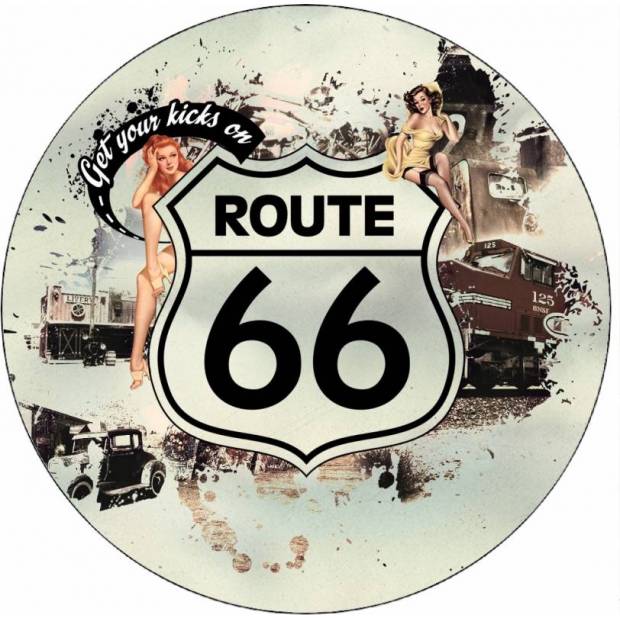 Jedlý papier Route 66 vintage 19,5 cm - Pictu Hap