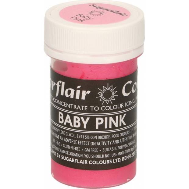 Gélová farba baby pink pastel 25g - Sugarflair