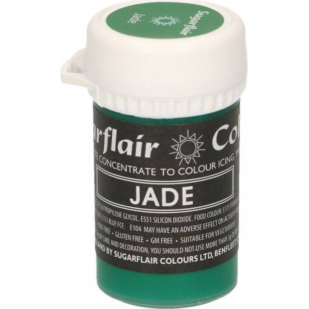 Gélová farba jade 25g - Sugarflair