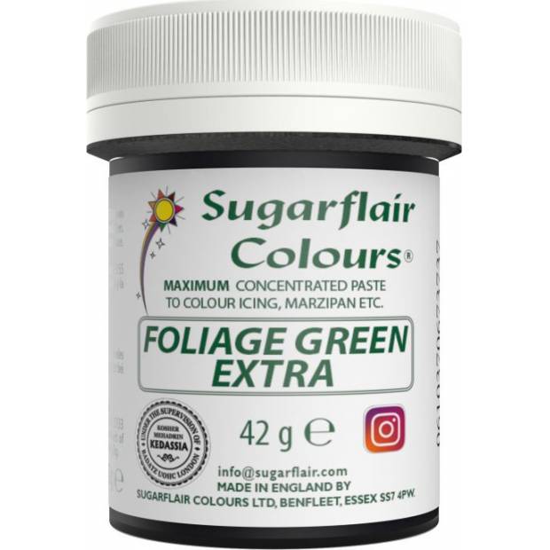 Gélová farba extra zelená 42g - Sugarflair