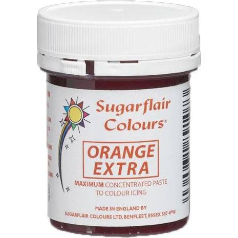 Gélová farba extra oranžová 42g - Sugarflair