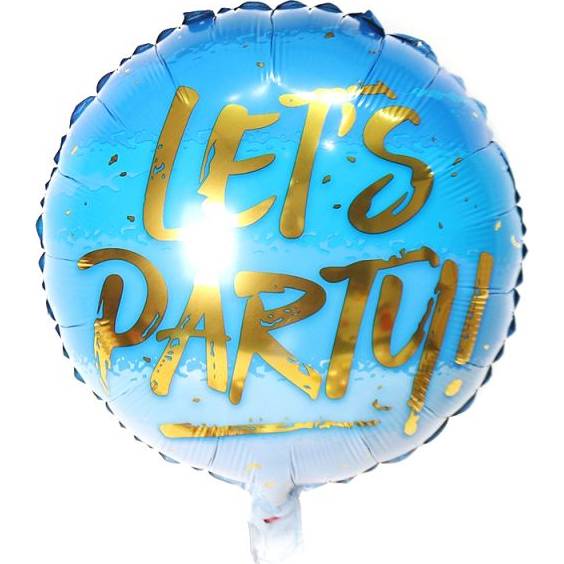 Fóliový balón okrúhly Let s párty 46cm - Cakesicq