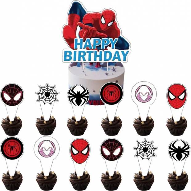 Poleva na tortu a muffiny - Spiderman - Cakesicq