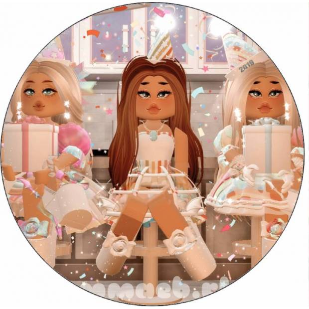 Jedlý papier Roblox girls 19,5 cm - Pictu Hap