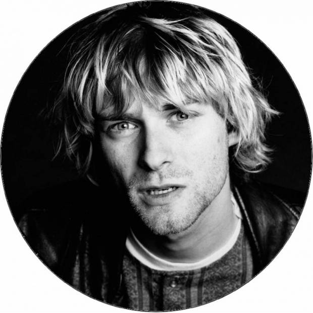 Jedlý papier Kurt Cobain čiernobiela fotografia 19,5 cm - Pictu Hap