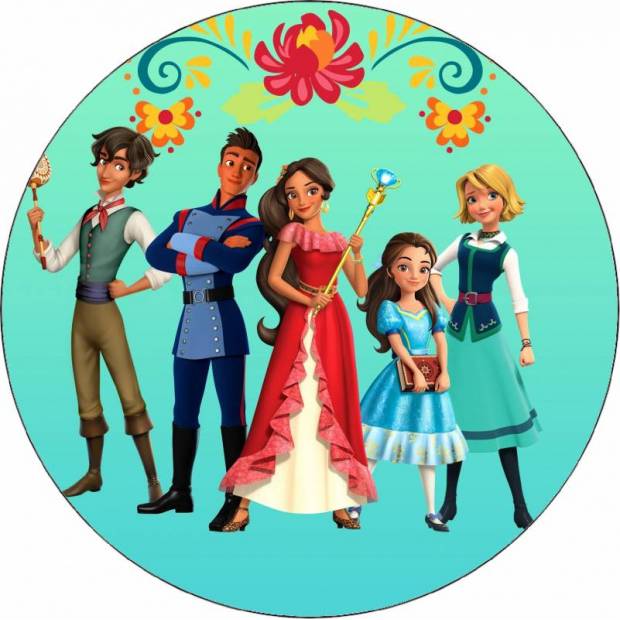 Jedlý papier Elena z Avaloru a priatelia 19,5 cm - Pictu Hap