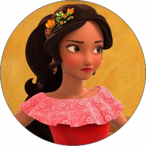 Jedlý papier Elena z Avaloru s kvetom vo vlasoch 19,5 cm - Pictu Hap