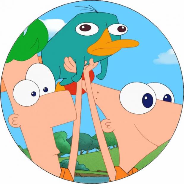 Jedlý papier Phineas a Ferb 19,5 cm - Pictu Hap