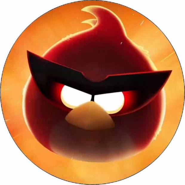 Jedlý papier Angry birds Červená v pohároch 19,5 cm - Pictu Hap