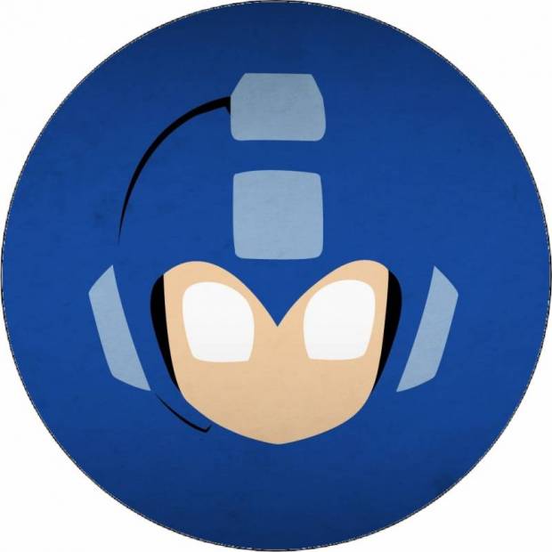 Jedlý papier Mega Man logo 19,5 cm - Pictu Hap