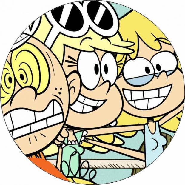 Jedlý papier The Loud House Lincoln a sestry na fotení 19,5 cm - Pictu Hap