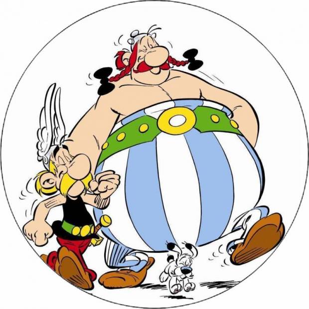 Jedlý papier Asterix, Obelix a Idefix 19,5 cm - Pictu Hap