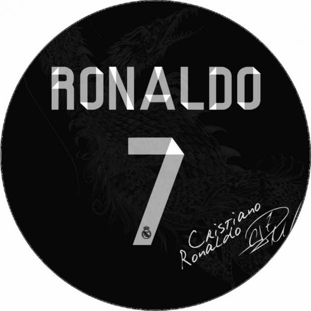 Jedlý papier Cristiano Ronaldo podpis 19,5 cm - Pictu Hap