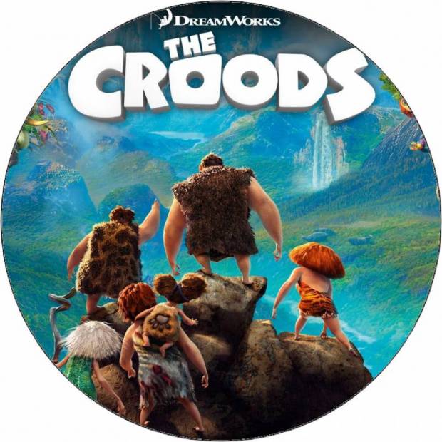 Jedlý papier Croods na kameni 19,5 cm - Pictu Hap