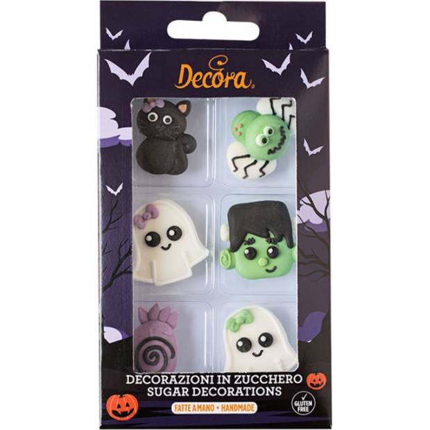 Cukrové zdobenie tekvice 6ks Halloween 6ks - Decora