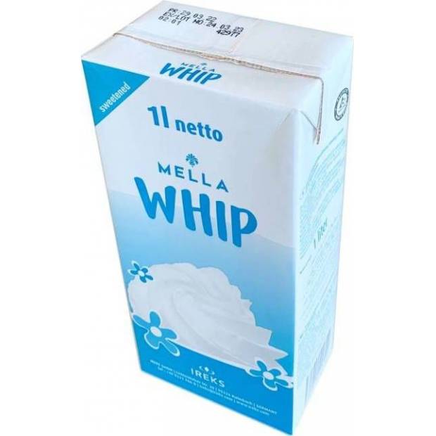 Mella Whip sladená rastlinná šľahačka (1 l) - dortis