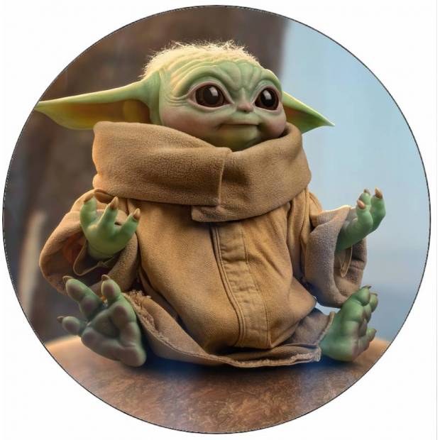 Jedlý papier Mandalorian Baby Yoda 19,5 cm - Pictu Hap