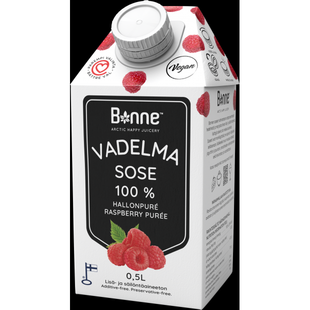 Ovocné pyré 100% malina 0,5l - Bonne